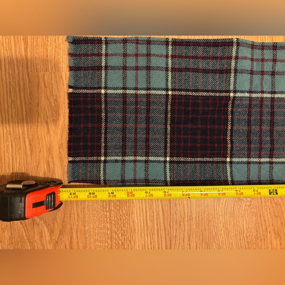 Plaid Wool Scarf - Picture 4 of 5